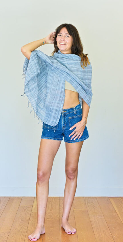 Ellilta Ellilta Blue grey Scarf - Knotshandcrafted Photo 2