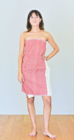 Sabahar Waffle Bath Towel Red - Knotshandcrafted Photo 1