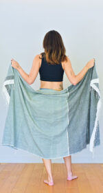 Sabahar Abay Beach Towel Grey - Knotshandcrafted Photo 4